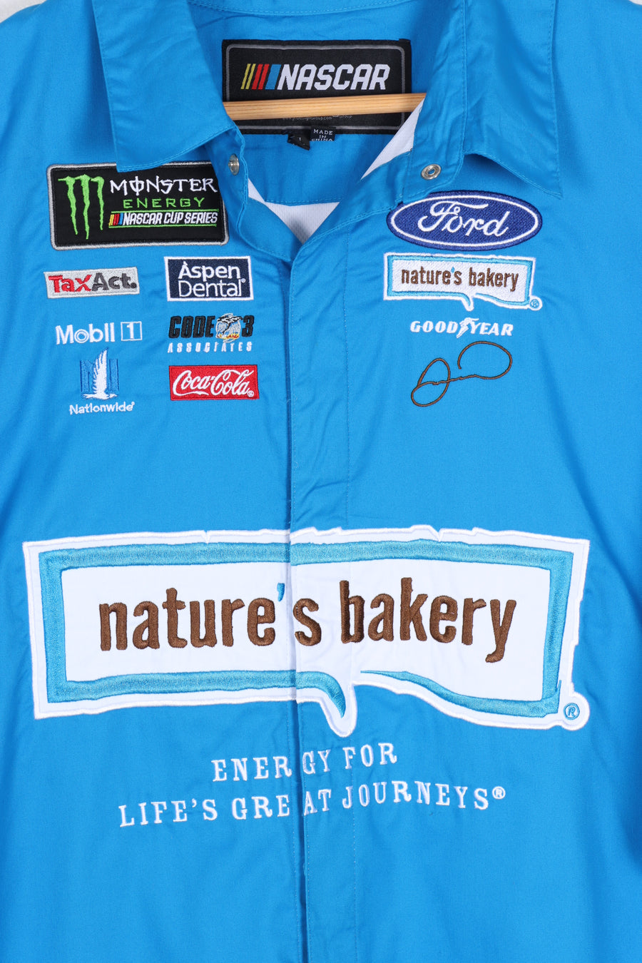 NASCAR Stewart Haas Racing Nature's Bakery Embroidered Racing Shirt (XXL)