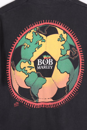 Vintage 1994 LIQUID BLUE Bob Marley Single Stitch Soccer Tee (XL) - Vintage Sole Melbourne