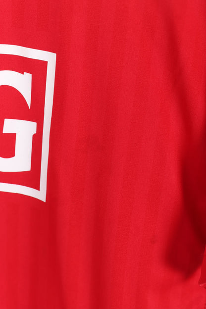 MANCHESTER UNITED AIG #58 Red Soccer Jersey (L)