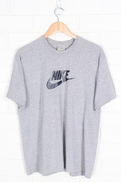 NIKE Grey Classic Swoosh Logo Tee (M-L)