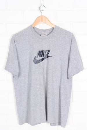 NIKE Grey Classic Swoosh Logo Tee (M-L)
