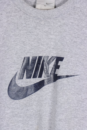 NIKE Grey Classic Swoosh Logo Tee (M-L)
