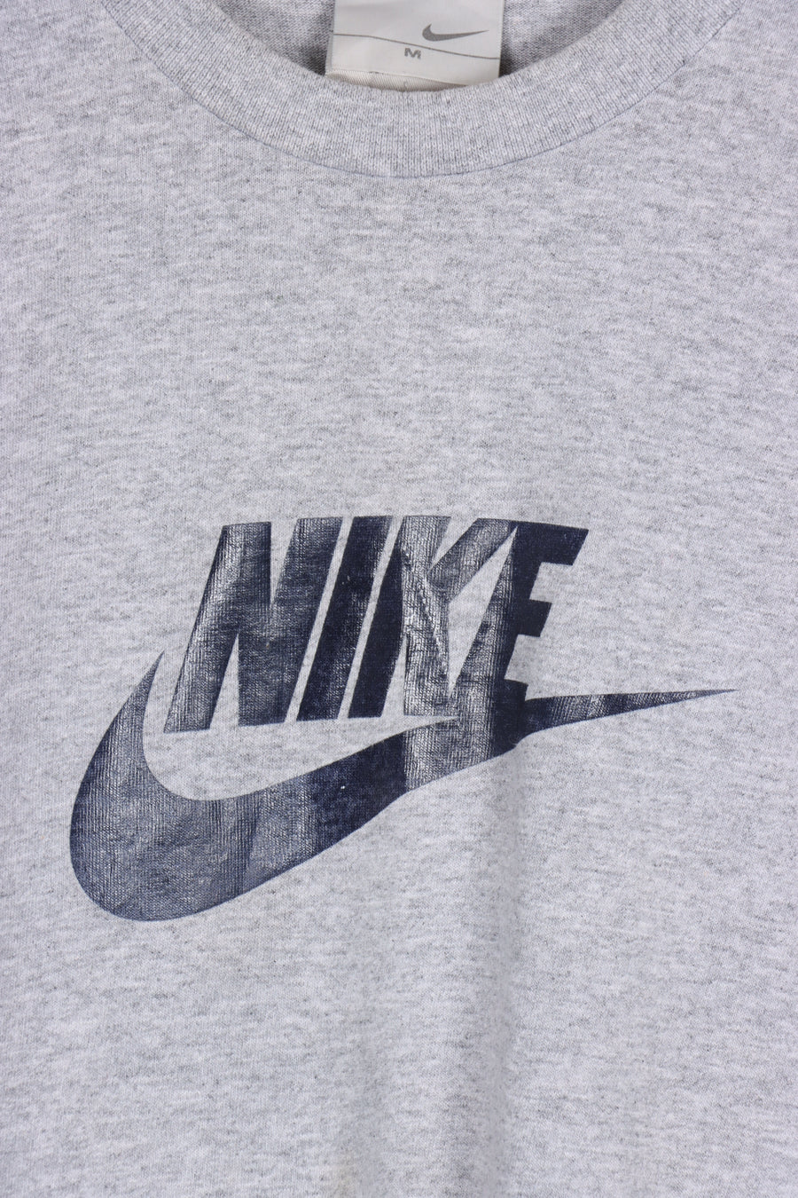 NIKE Grey Classic Swoosh Logo Tee (M-L)