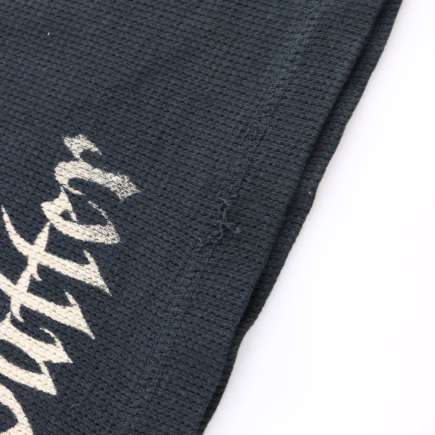 Vintage Y2K Embellished Dragons & Swords Thermal Waffle Knit Long Sleeve Tee USA Made (M-L) Vintage Sole Melbourne