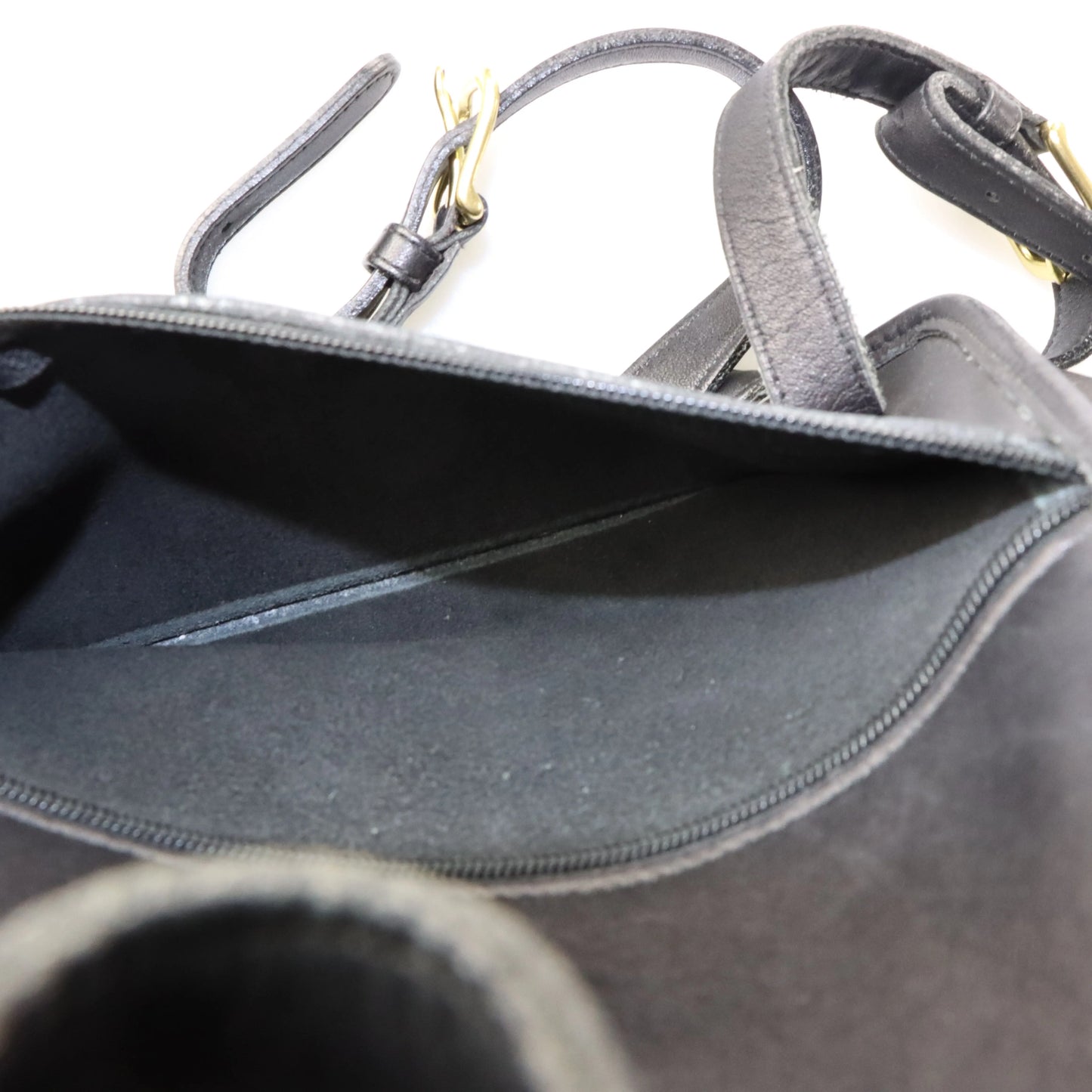 COACH 9791 Black Leather Turnlock Clasp Backpack USA Made