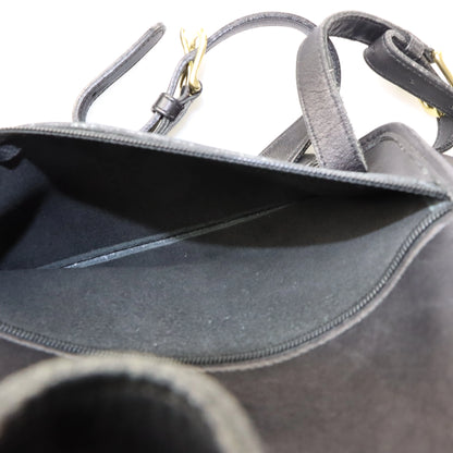 COACH 9791 Black Leather Turnlock Clasp Backpack USA Made