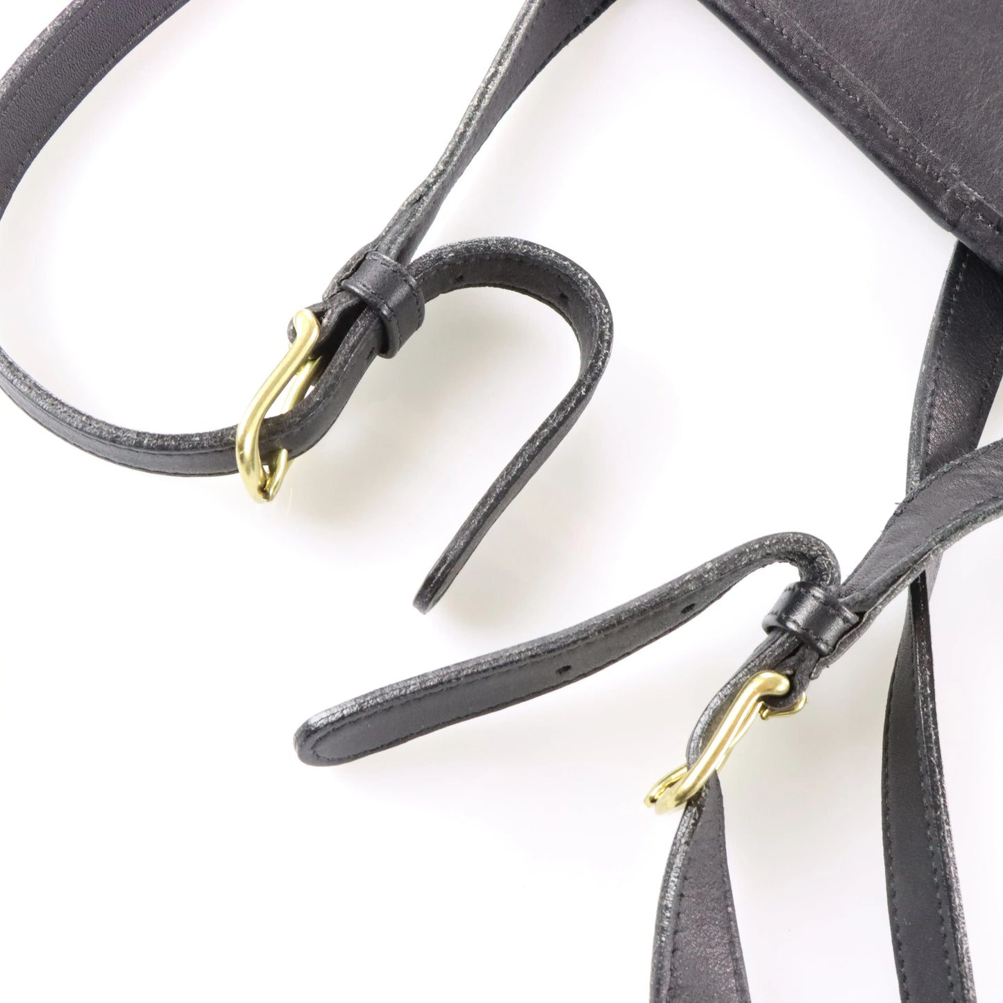 COACH 9791 Black Leather Turnlock Clasp Backpack USA Made