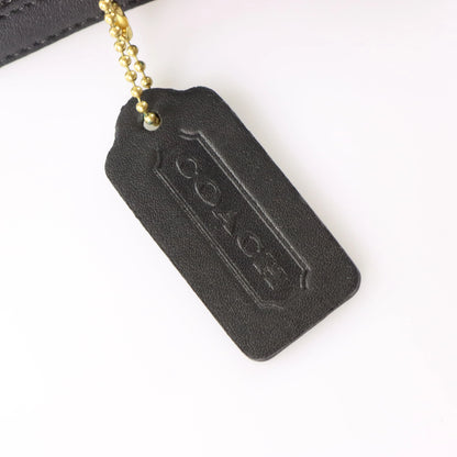 COACH 9791 Black Leather Turnlock Clasp Backpack USA Made