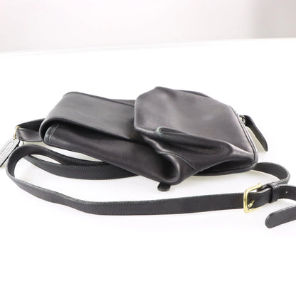 COACH 9791 Black Leather Turnlock Clasp Backpack USA Made