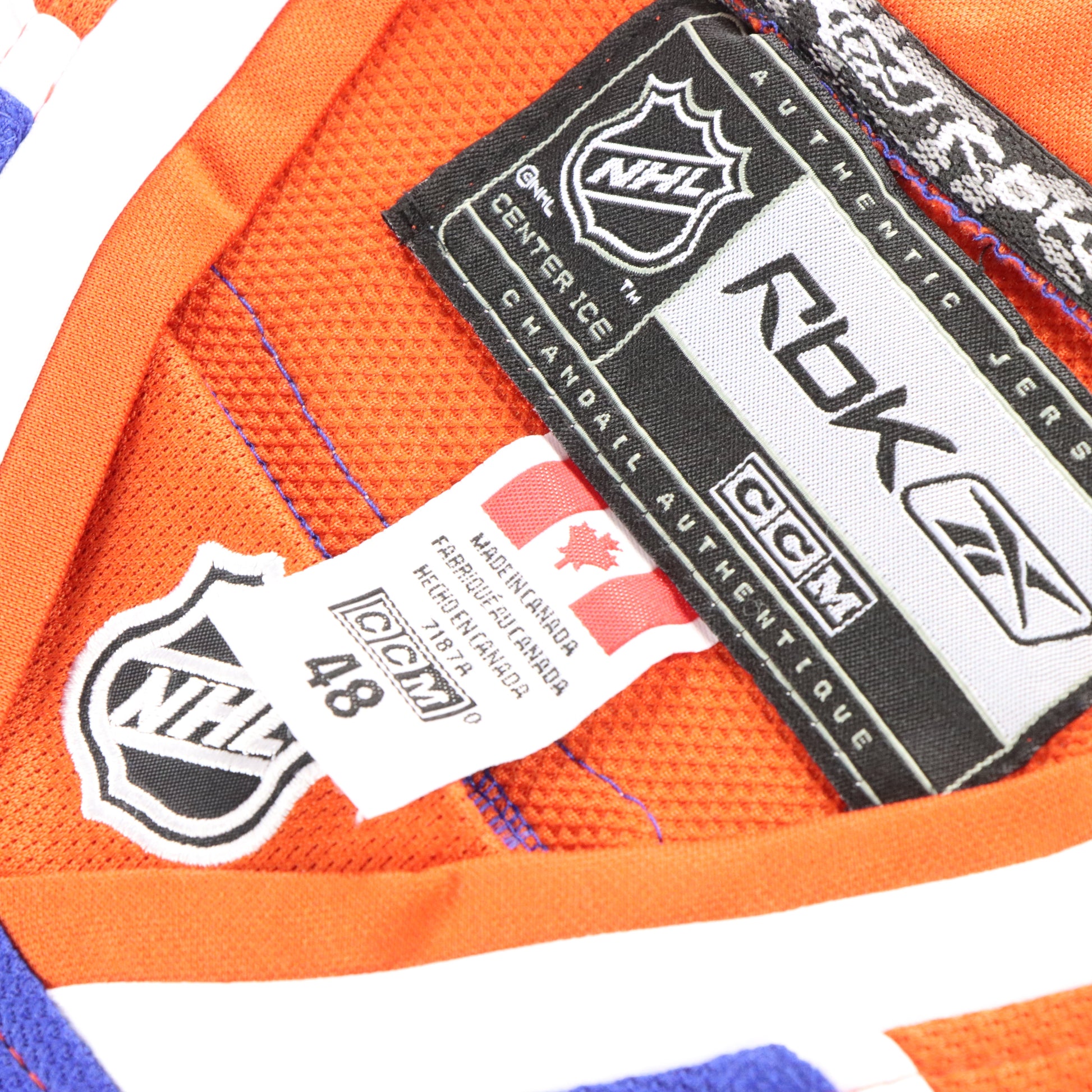 Vintage OILERS #14 Eberle Embroidered NHL Canada Made Ice Hockey Jersey (XXL) Vintage Sole Melbourne