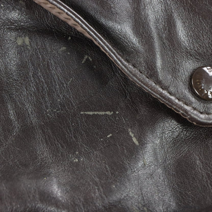 Vintage Schott MA-1 Military USA Made Leather Bomber Jacket (L)