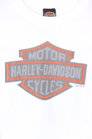1999 Vintage HARLEY DAVIDSON Optical Illusion Long Sleeve Tee (M-L)