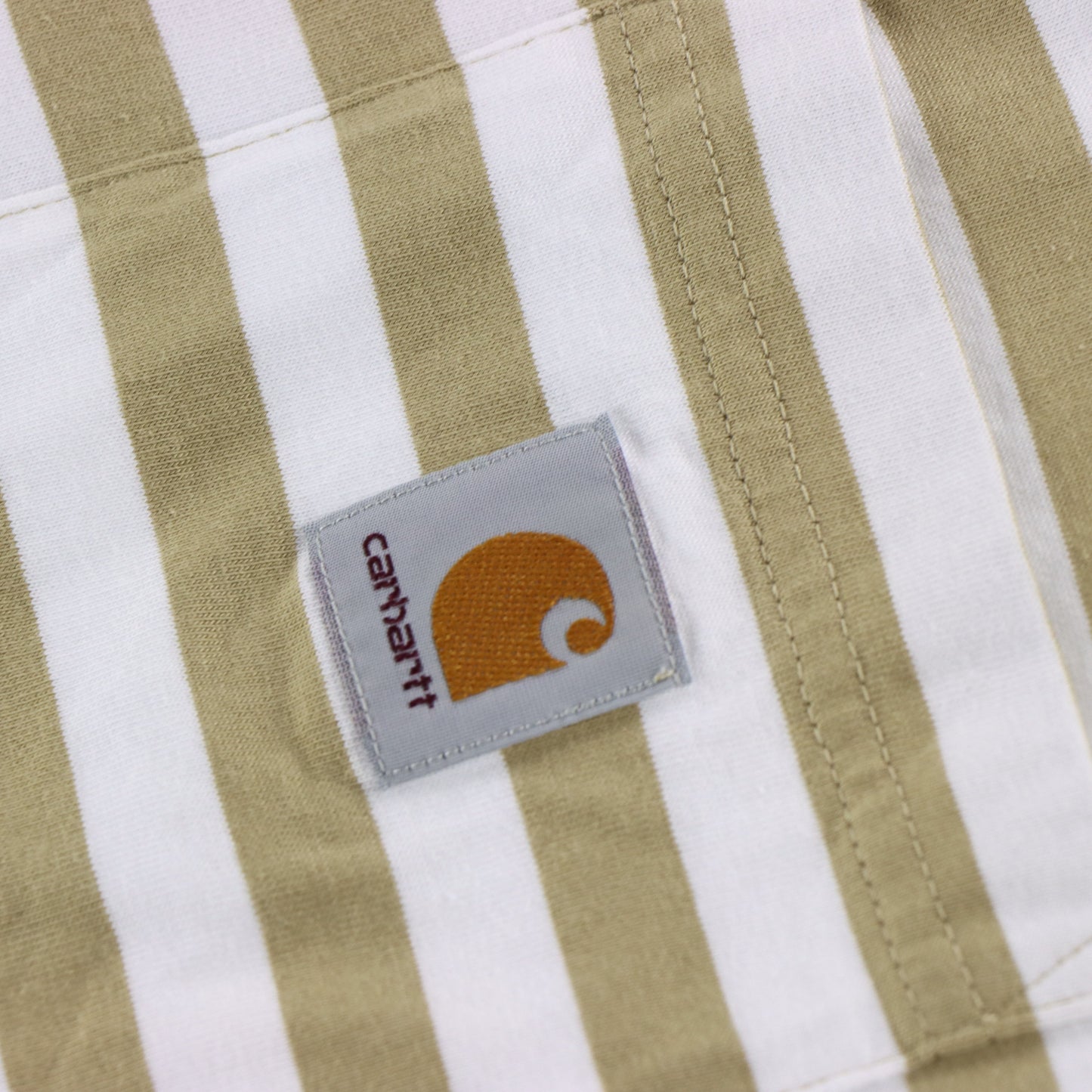 Vintage CARHARTT Scotty Pocket Logo Ammonite & White Stripe T-Shirt (XXL) Vintage Sole Melbourne
