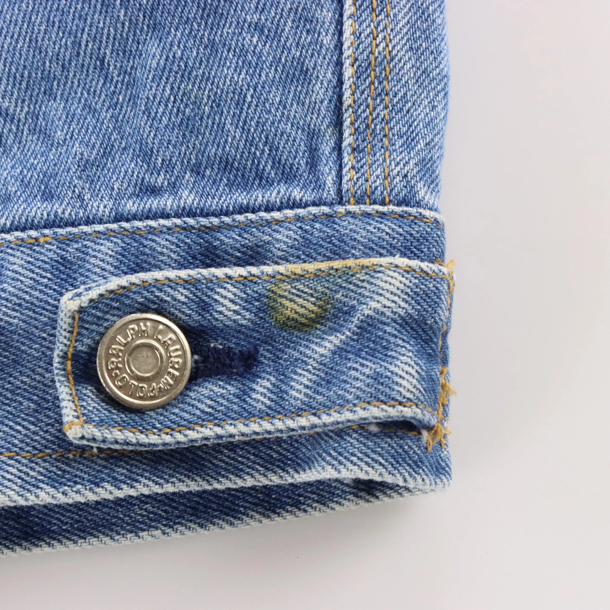 RALPH LAUREN Vintage American Flag Patch 80s 90s Denim Jacket (M-L) Vintage Sole Melbourne