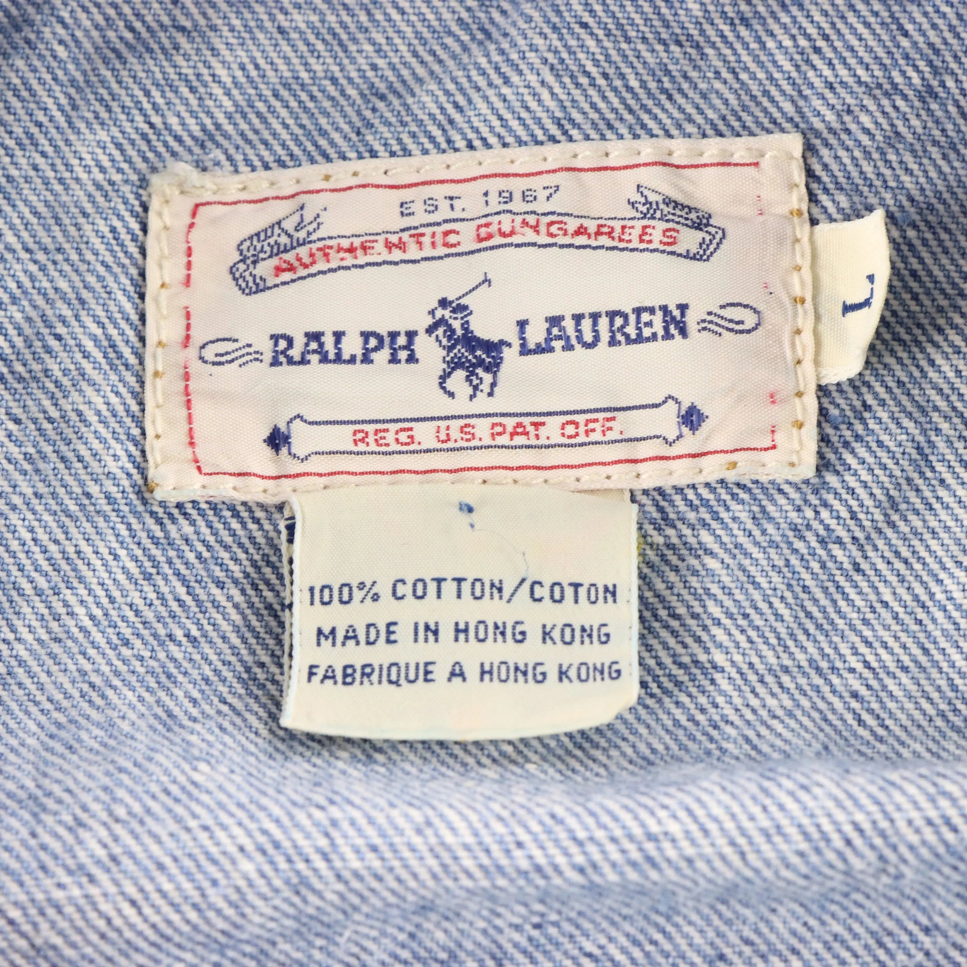 RALPH LAUREN Vintage American Flag Patch 80s 90s Denim Jacket (M-L) Vintage Sole Melbourne