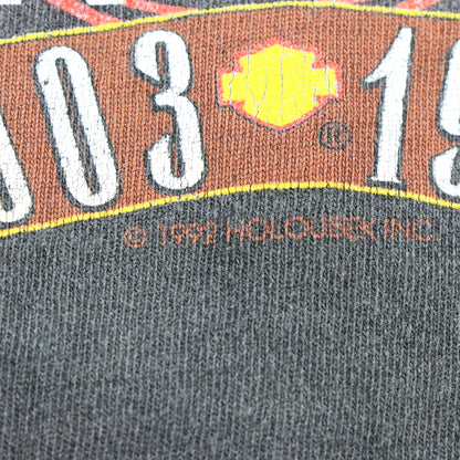 Vintage 1992 HARLEY DAVIDSON "The 90th Anniversary" Single Stitch T-Shirt USA Made (M)