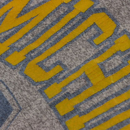 Vintage CHAMPION Michigan University 50/50 Grey Football T-Shirt (XS-S)