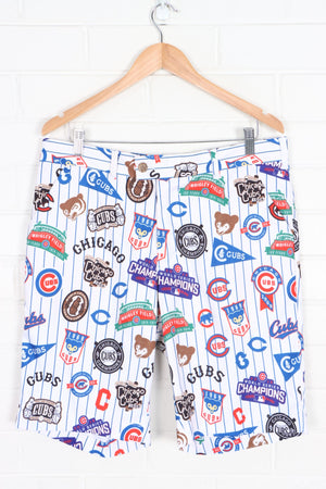 MLB Chicago Cubs Logos LOUDMOUTH Golf Shorts (34)