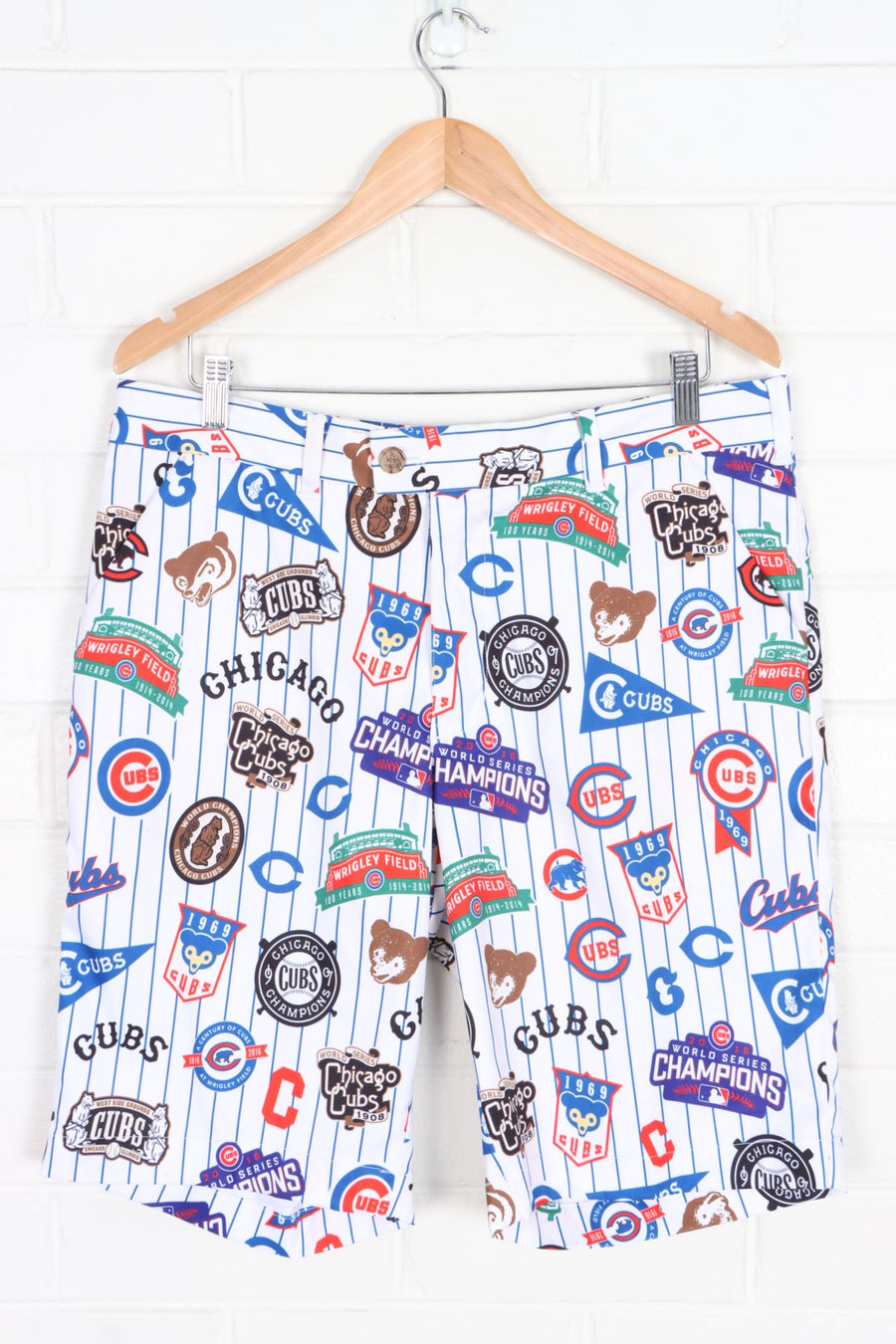 MLB Chicago Cubs Logos LOUDMOUTH Golf Shorts (34)