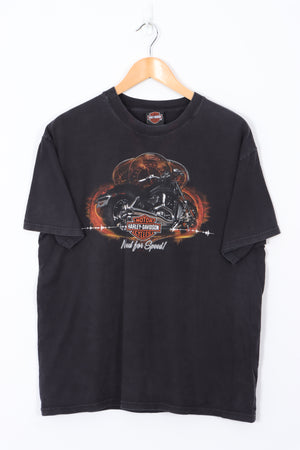 HARLEY DAVIDSON 'Need for Speed' Temple Texas T-Shirt (L)