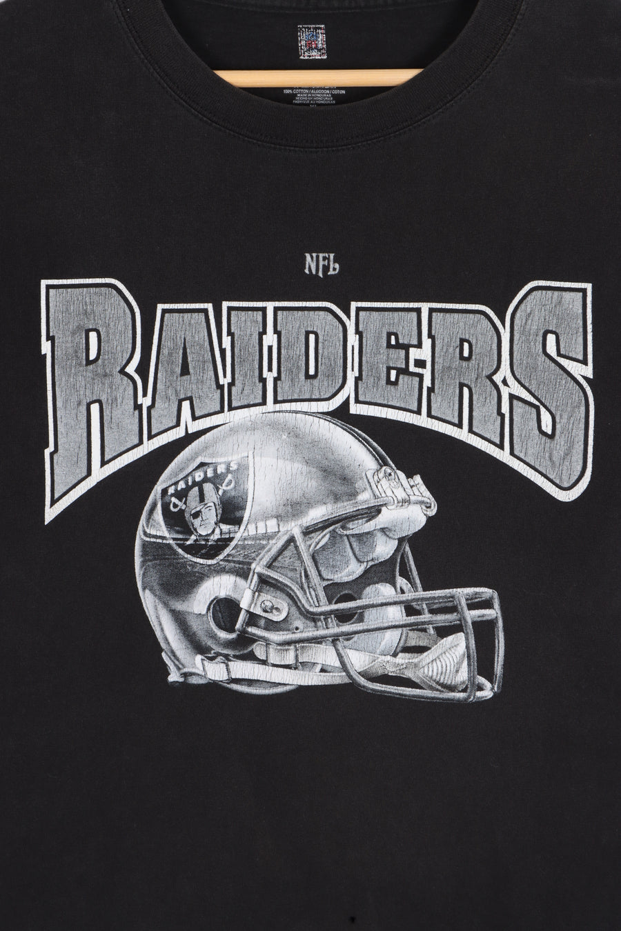 NFL Las Vegas Raiders Spell Out Helmet Logo T-Shirt (XXL)