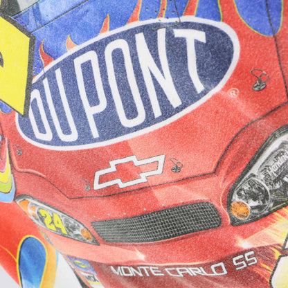 Vintage NASCAR Jeff Gordon #24 "Trial By Fire" All Over Print CHASE AUTHENTICS Tee (XXL)