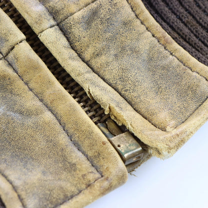 Vintage 1982 AVIREX Light Brown Leather G-2 U.S. Navy Flight Bomber Jacket USA Made (M)