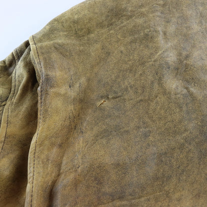 Vintage 1982 AVIREX Light Brown Leather G-2 U.S. Navy Flight Bomber Jacket USA Made (M)