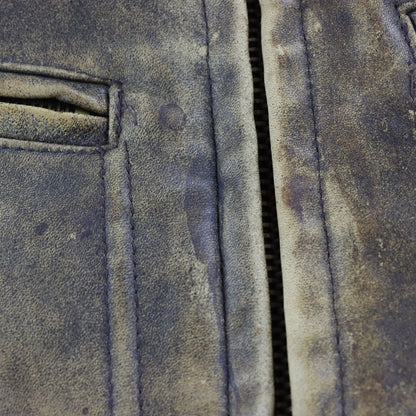 Vintage 1982 AVIREX Light Brown Leather G-2 U.S. Navy Flight Bomber Jacket USA Made (M)