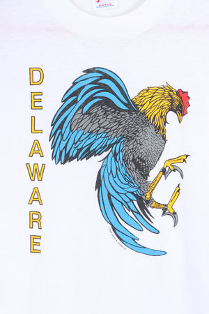 Vintage Delaware 1987 Rooster T-Shirt USA Made (S)