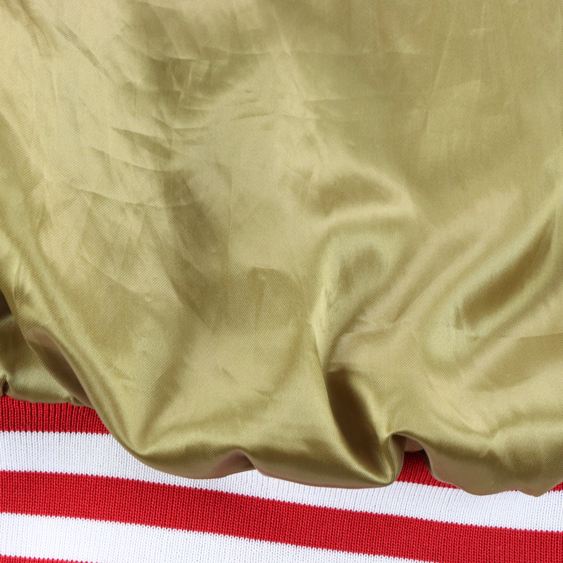 Vintage NFL San Francisco 49ers SWINGSTER Gold Satin Bomber Jacket USA Made (M) Vintage Sole Melbourne