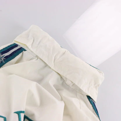 Vintage PRO PLAYER Seattle Mariners MLB Convertible Hood Windbreaker Jacket Korean Made (XL)