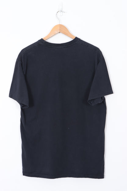 NIKE Spell Out Centre Swoosh Graphic T-Shirt (L)