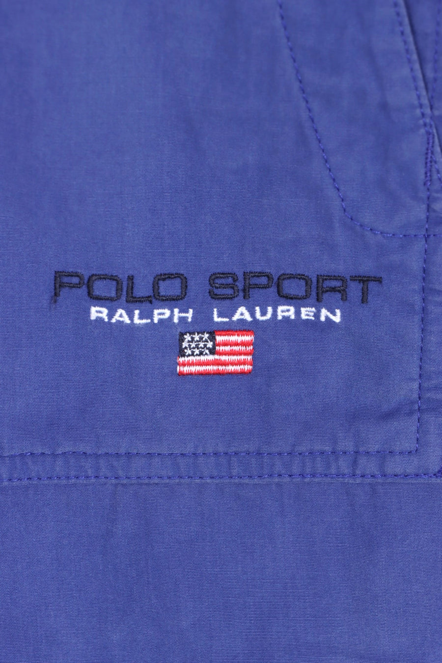RALPH LAUREN POLO SPORT Flag Logo Drawstring Hooded Pullover (XL)