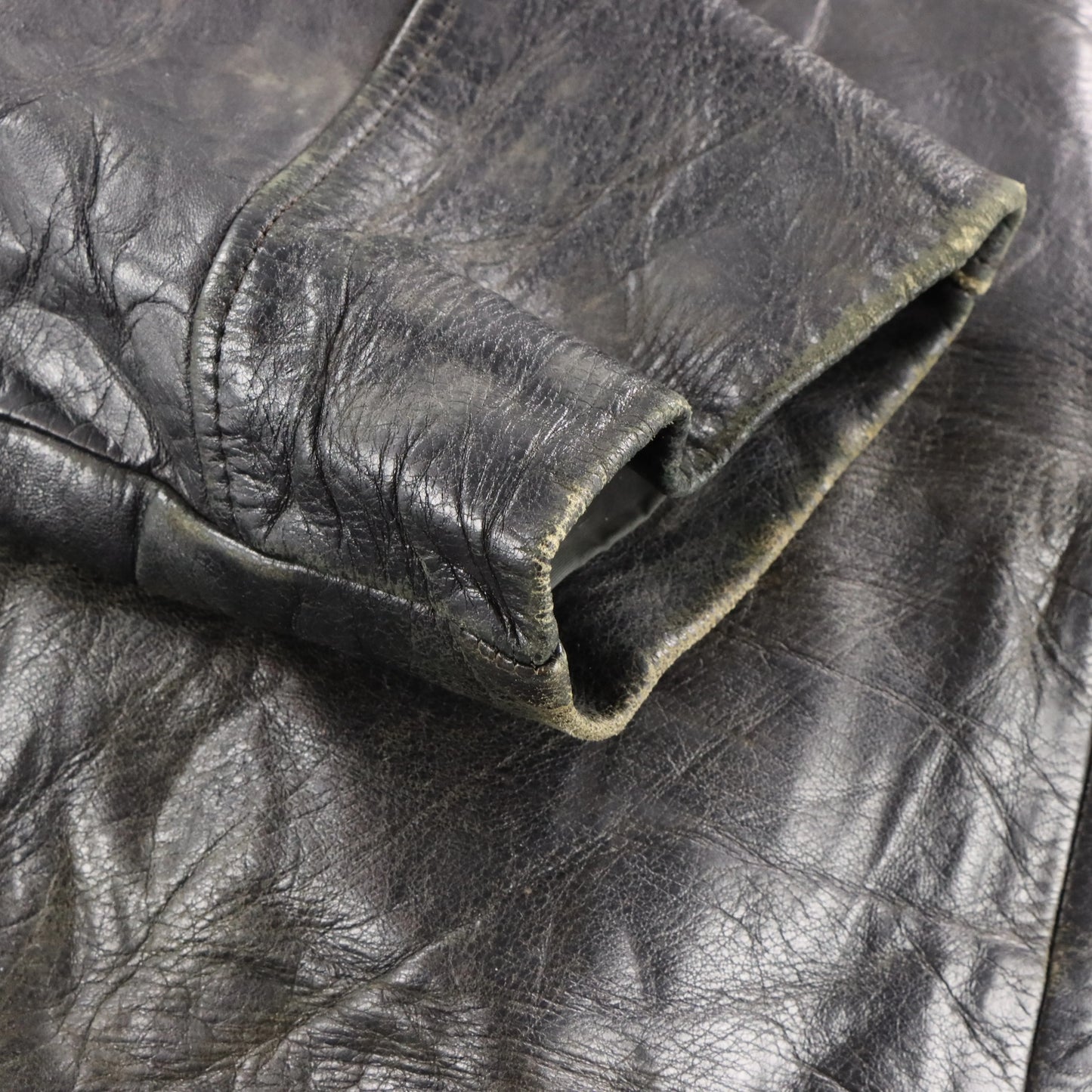 Vintage Leather Authentic New Haven Police Uniform Motorcycle Jacket (L)