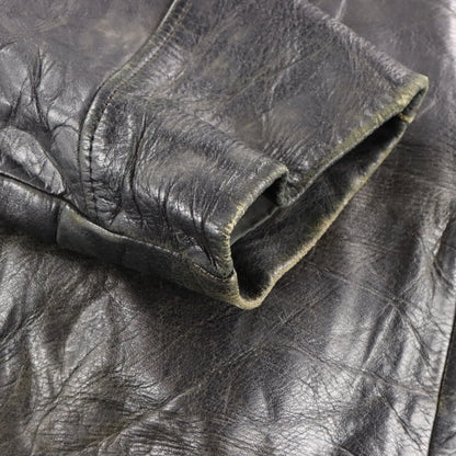 Vintage Leather Authentic New Haven Police Uniform Motorcycle Jacket (L)