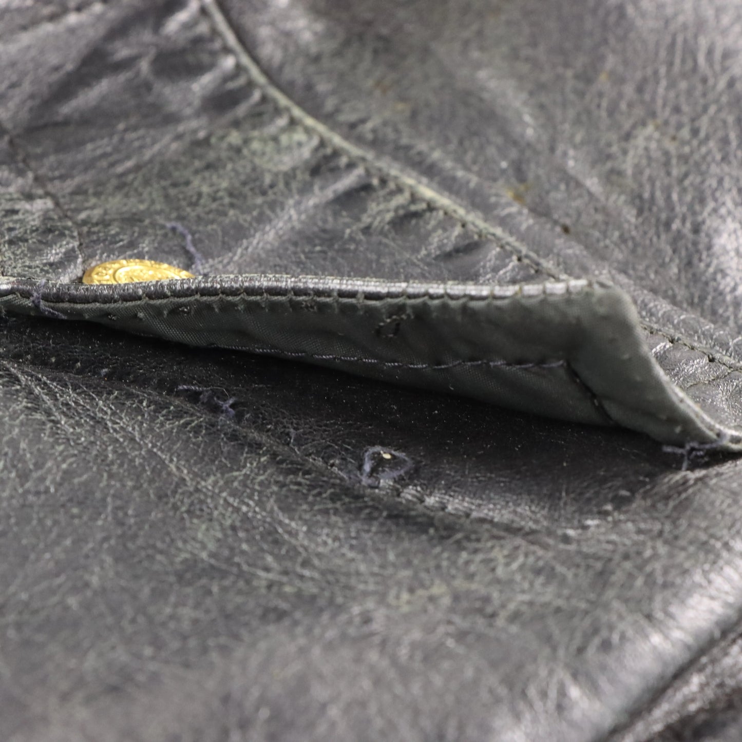 Vintage Leather Authentic New Haven Police Uniform Motorcycle Jacket (L)