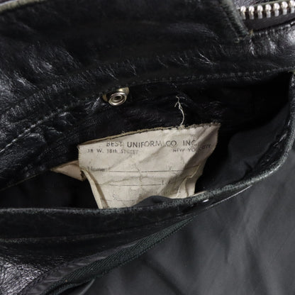 Vintage Leather Authentic New Haven Police Uniform Motorcycle Jacket (L)