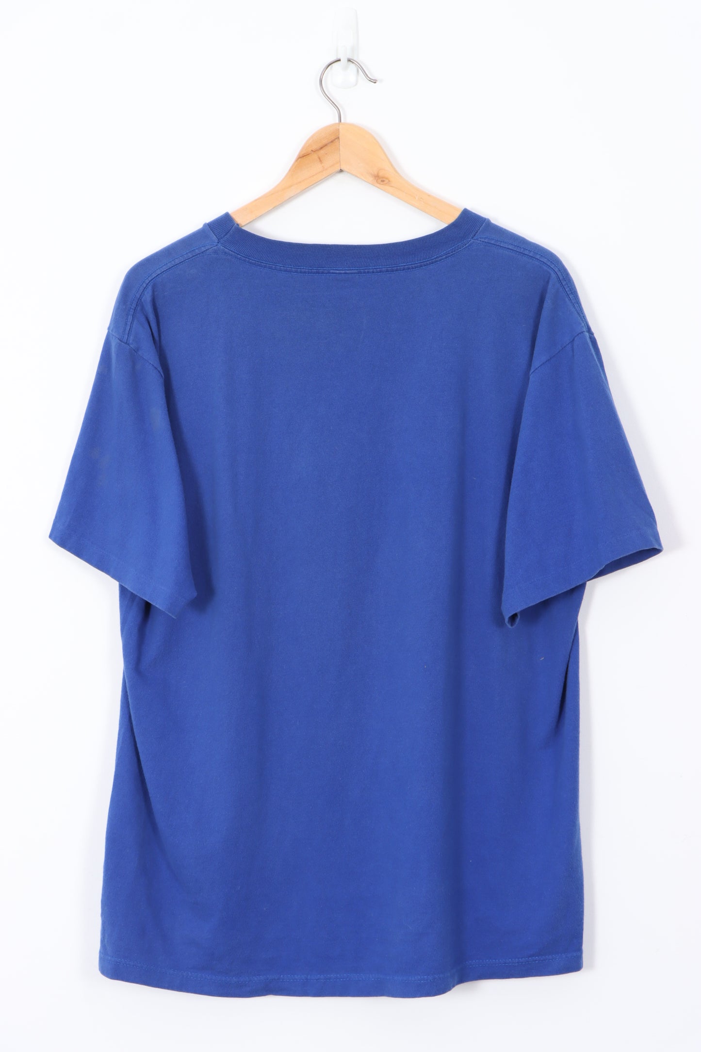 Kansas Jayhawks Basketball Team USA Made Blue T-Shirt (XL)
