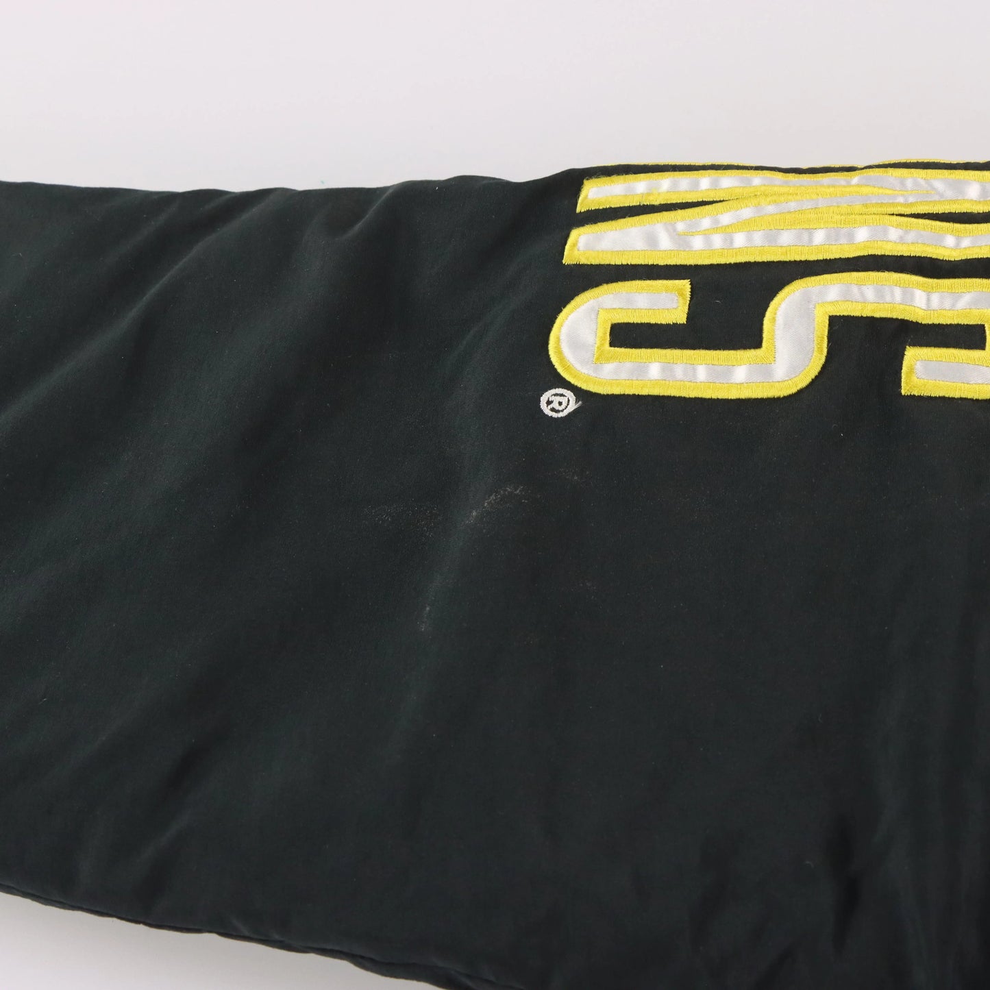 Vintage BOSTON BRUINS Embroidered NHL Korea Made Hooded Hockey Jacket (M-L)