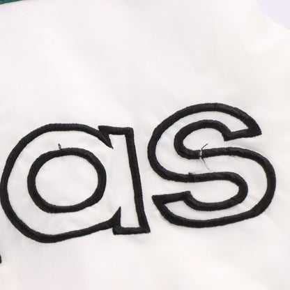 ADIDAS 80's Embroidered Logo Green & White Block Colour Windbreaker Jacket (XL)