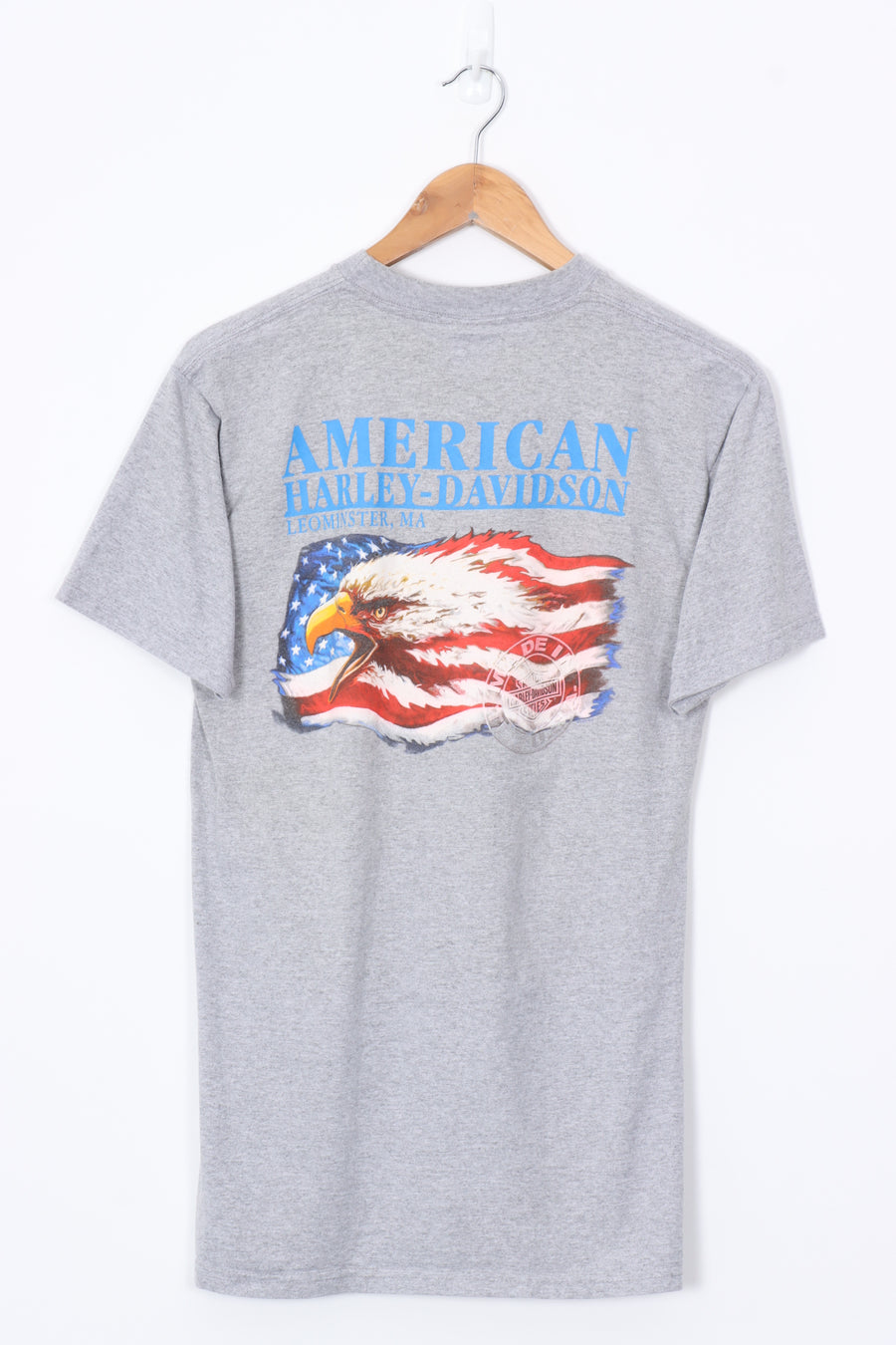 HARLEY DAVIDSON USA Flag & Eagle Puff Print Tee (S)