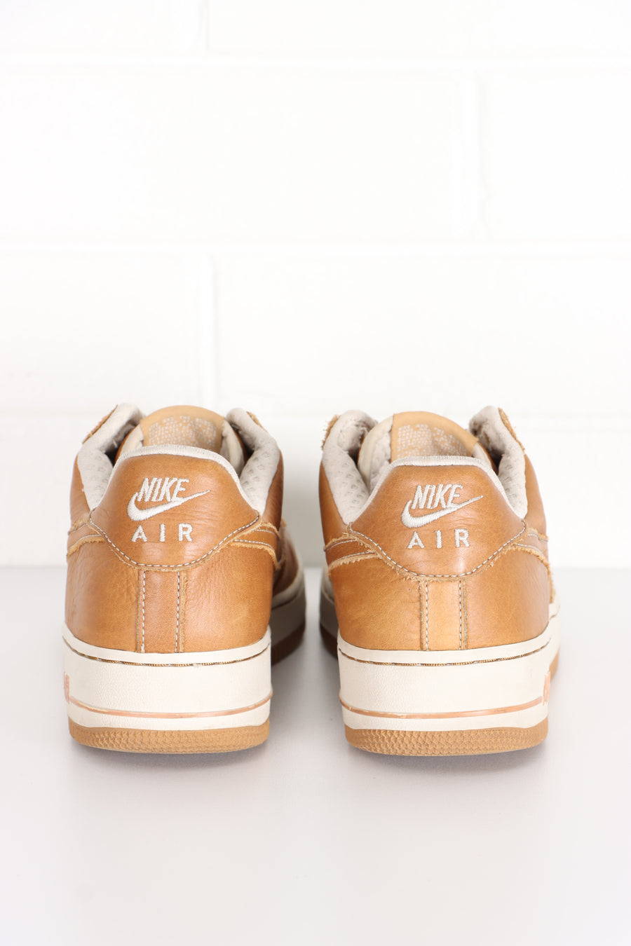 NIKE Air Force 1 Premium 'Maple Birch' Brown Leather Sneakers (9)