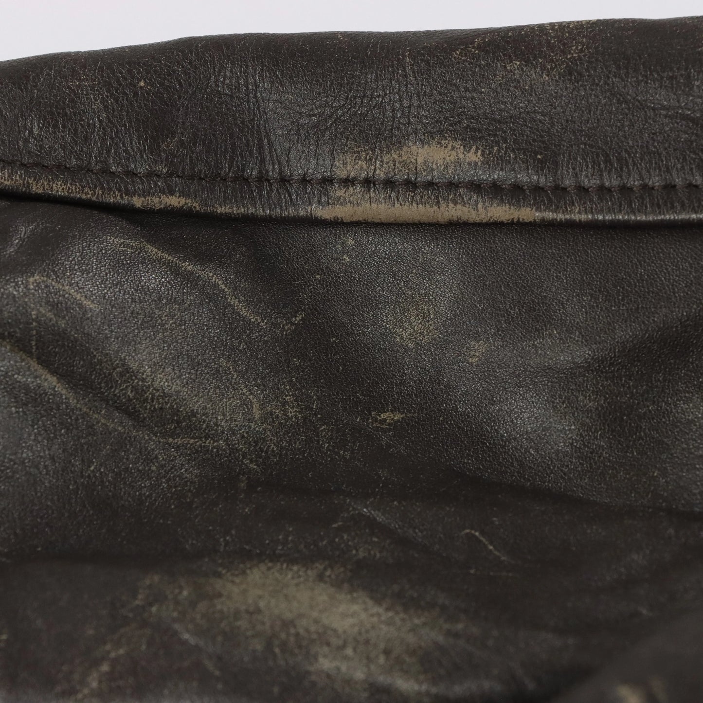 Vintage PACK-IN A-2 Sherpa Lined Genuine Leather Flight Jacket (S)