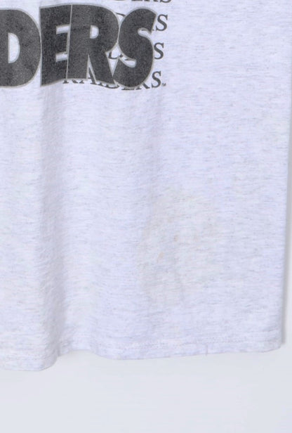 NFL Las Angeles Raiders 90s Members Club T-Shirt USA Made (L)
