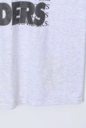 NFL Las Angeles Raiders 90s Members Club T-Shirt USA Made (L)