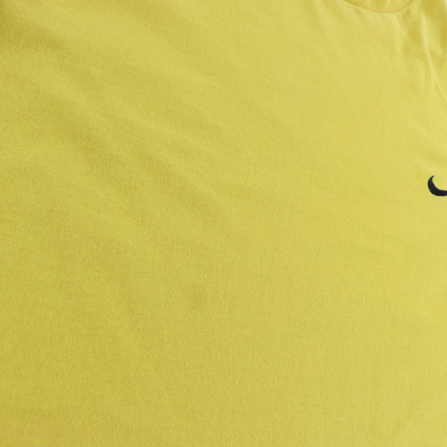 Vintage NIKE Mustard Yellow & Black Embroidered Swoosh USA Made T-Shirt (L-XL)