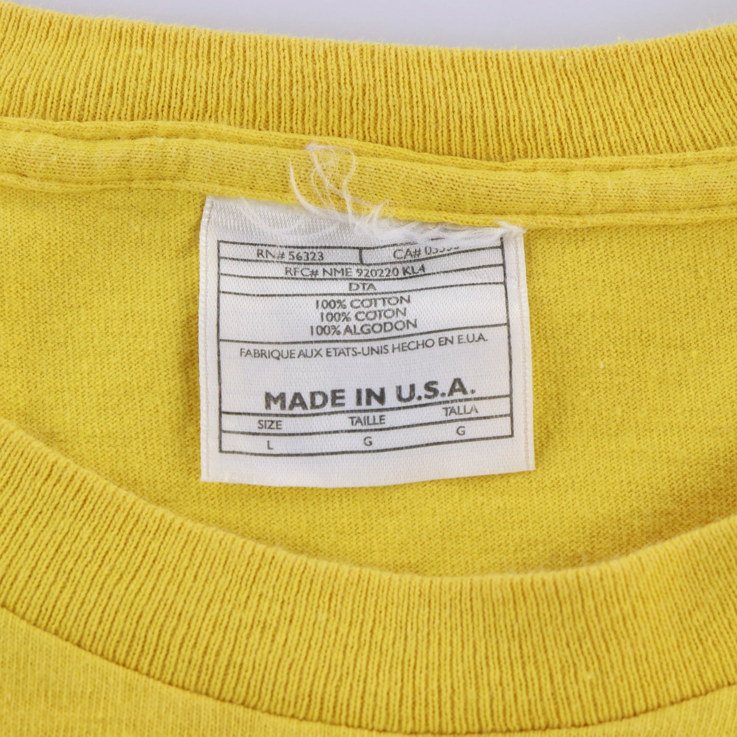 Vintage NIKE Mustard Yellow & Black Embroidered Swoosh USA Made T-Shirt (L-XL)