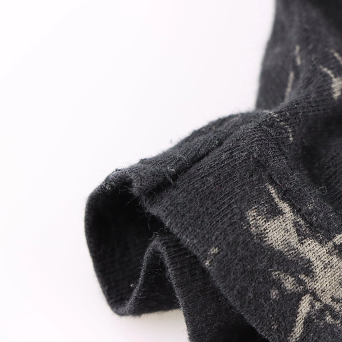 XZAVIER Rhinestone Winged Skulls & Sword All Over Print Black Y2K Tee (L-XL)