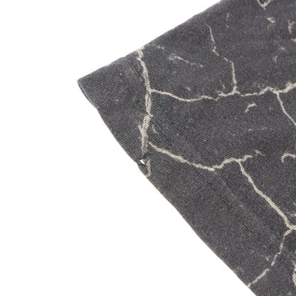 XZAVIER Rhinestone Winged Skulls & Sword All Over Print Black Y2K Tee (L-XL)